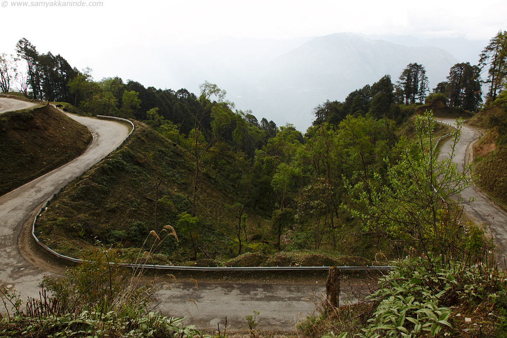 roads at pele la, Bhutan