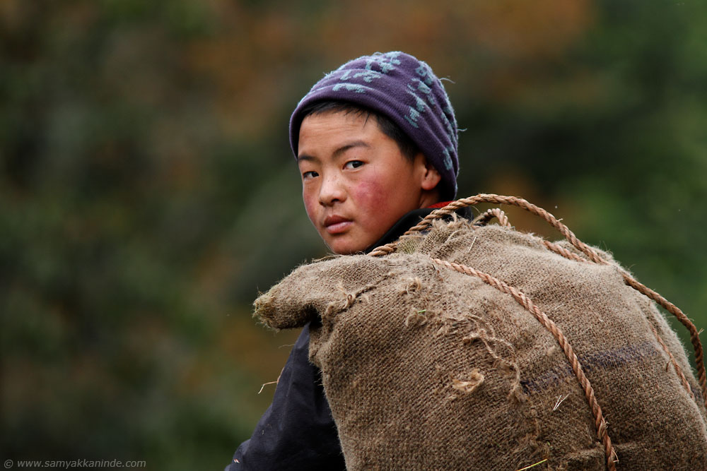 young boy form bhutan