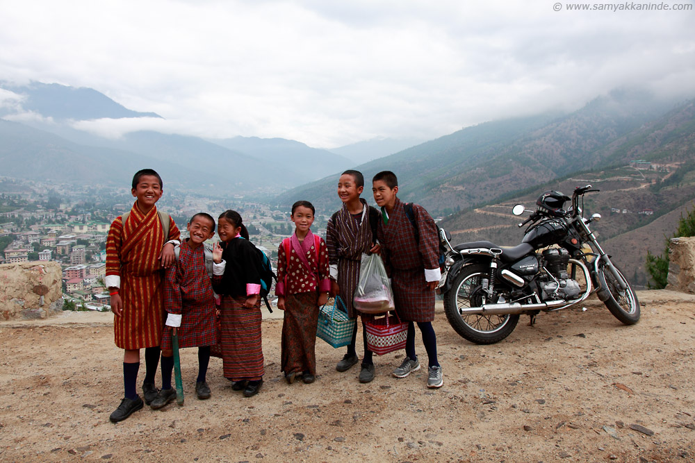 School kids in Bhutan